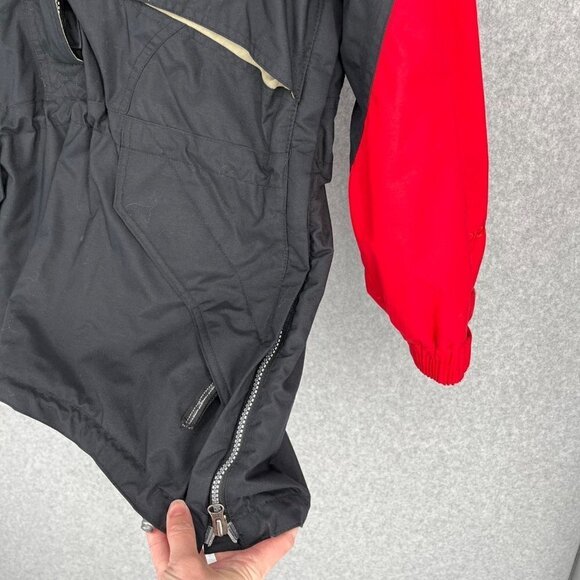 Nordica Vertech Womens Pullover Ski Parka Size 8 Black Red VTG 80s 90s Longline - Picture 9 of 16